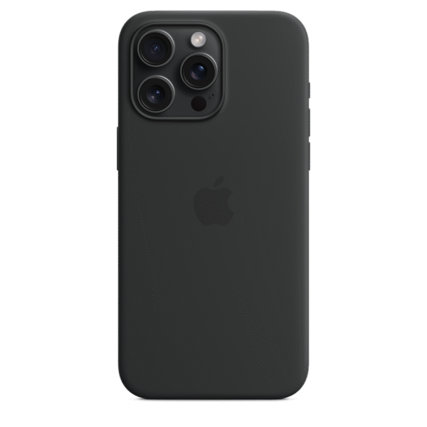 iPhone 15 Pro Max Silicone Case with MagSafe – Black