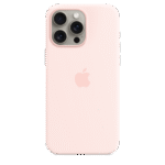 iPhone 15 Pro Max Silicone Case with MagSafe – Light Pink