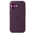 iPhone 16 Silicone Case with MagSafe – Plum
