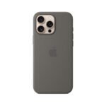 iPhone 16 Pro Silicone Case with MagSafe – Stone Gray