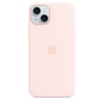 iPhone 15 Silicone Case with MagSafe – Light Pink